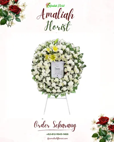 Krans Bunga Duka Cita di Jemur Wonosari